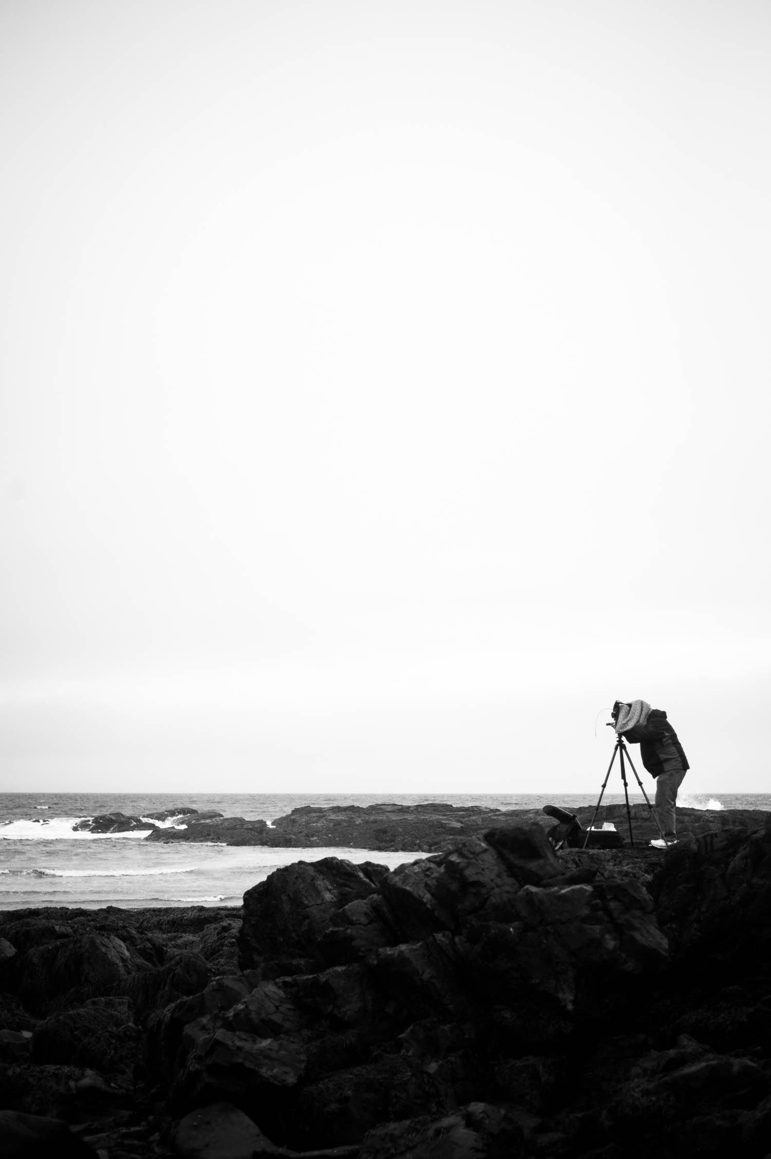 Shooting large format film at Perkins Cove