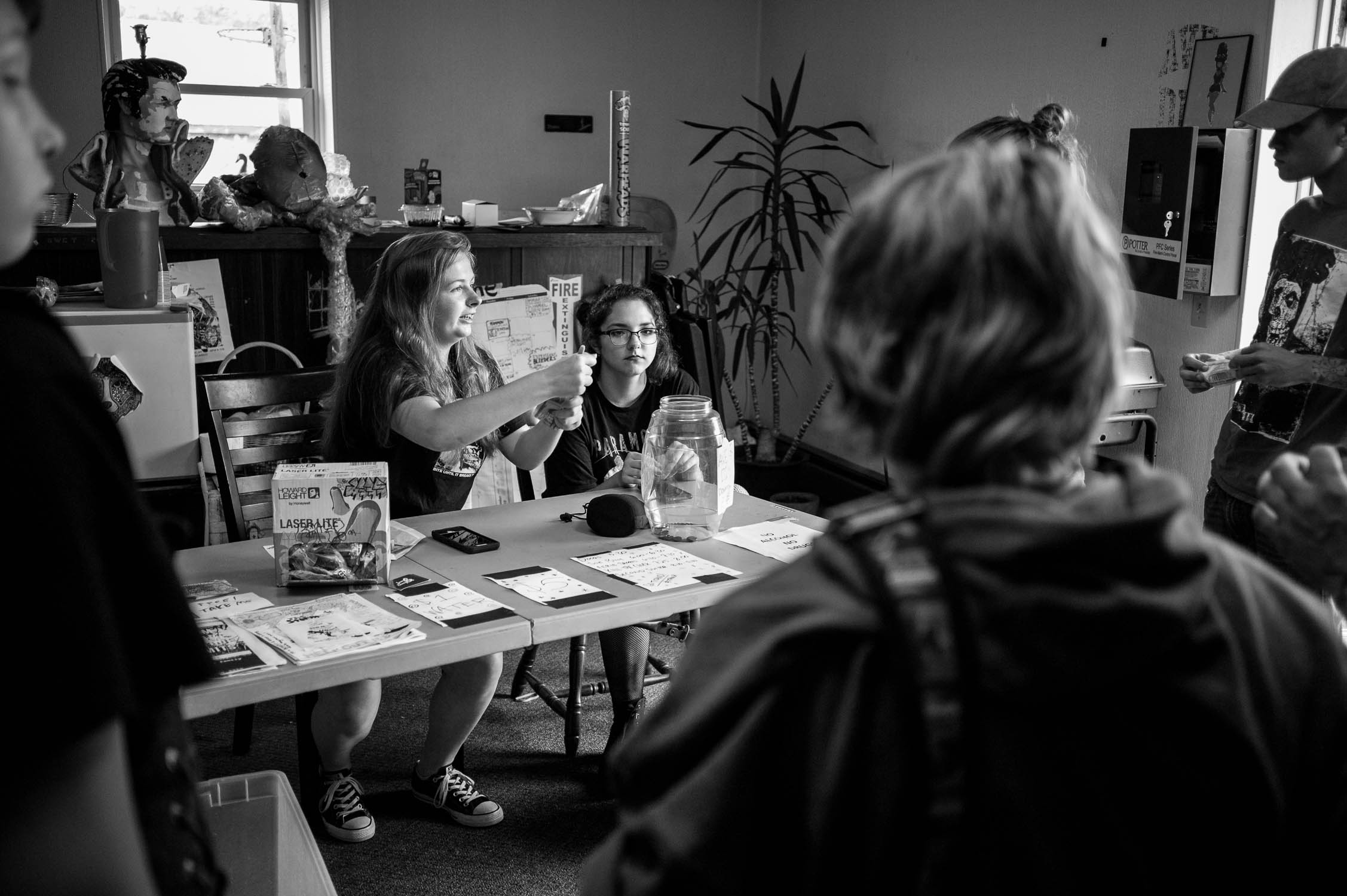 The admissions table at Ave DIY