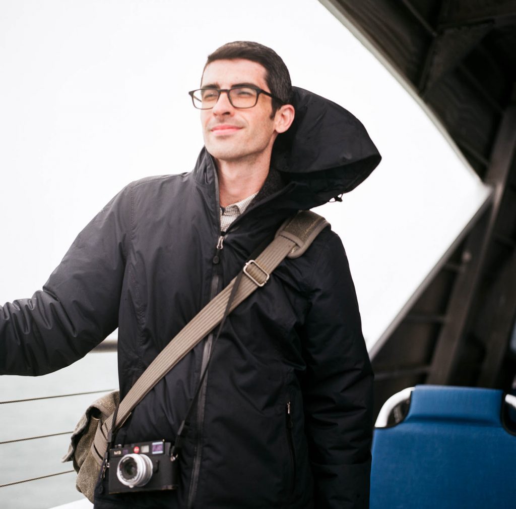 Tyler on the ferry to Nantucket for NEWLK