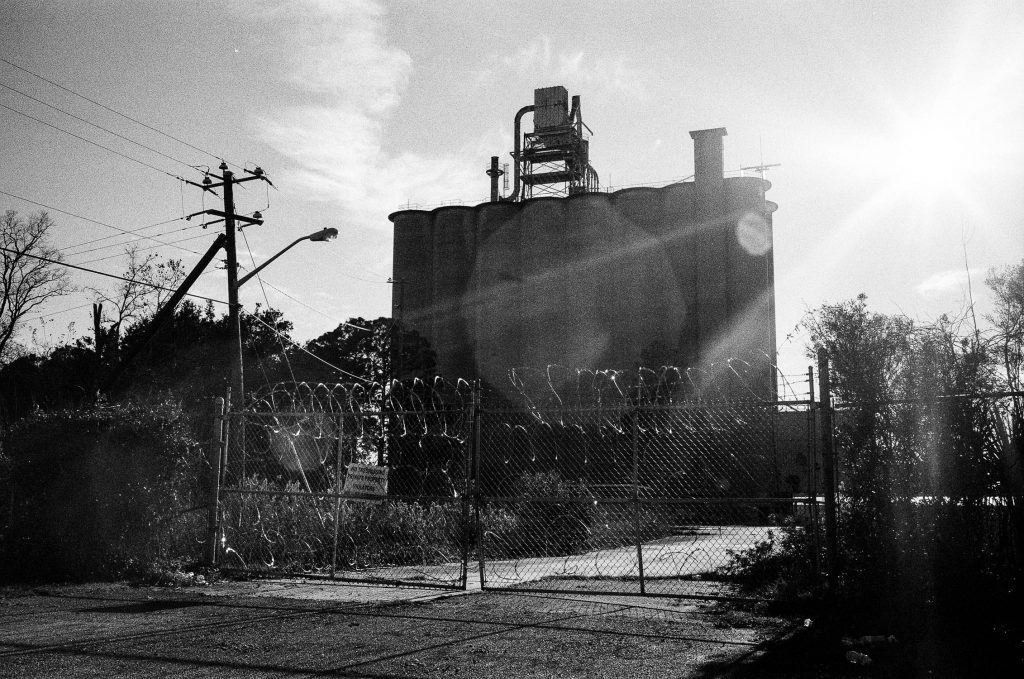 An abandoned factory outside Savannah, GA